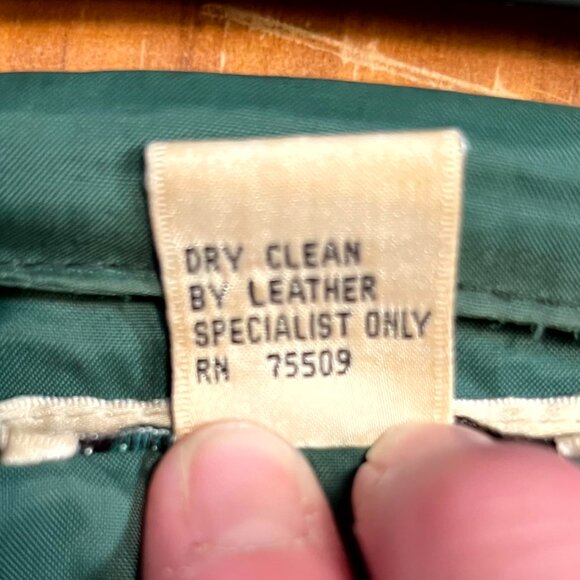 High Alpine 100% Leather Forest Green Bavarian Trachten Vest SZ XL - Picture 3 of 4